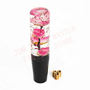 Universal 10cm Acrylic Flower Manual Gear Shift Knob