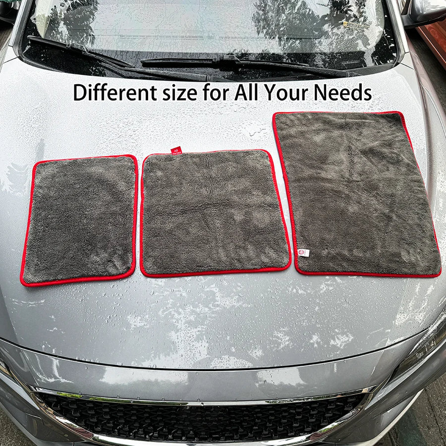 1200 GSM Microfiber Car Cleaning Towel, Three Size Options