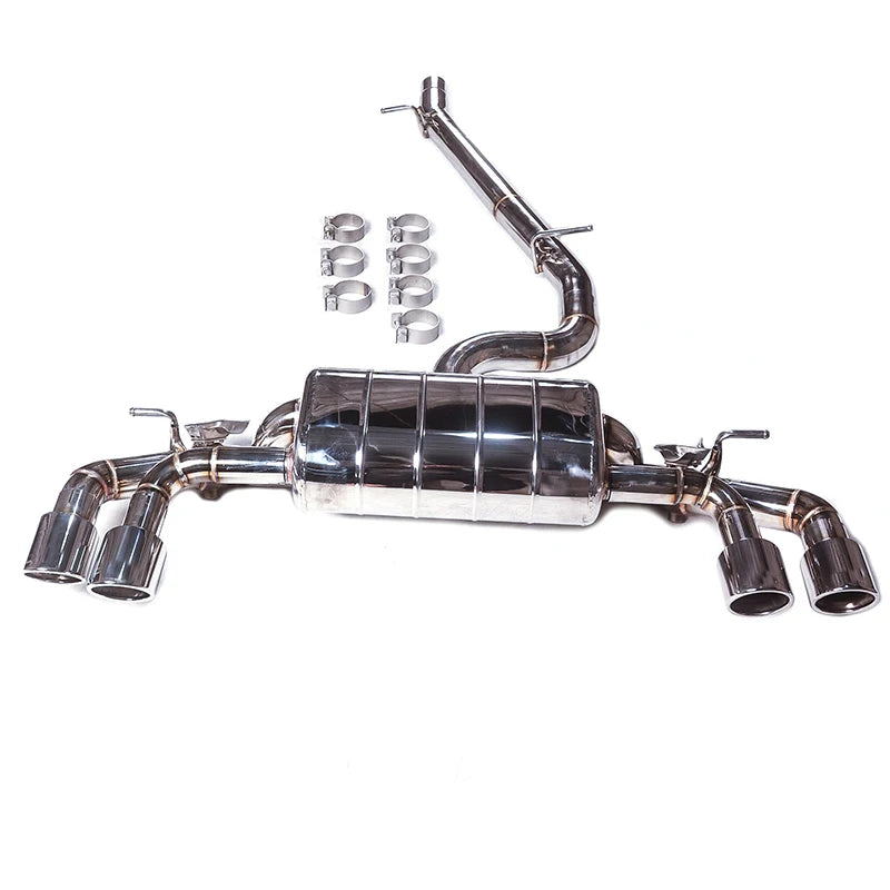304 Stainless Steel Catback Valvetronic Exhaust System for Golf 7r 2.0T 2015-2016