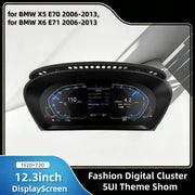 12.3-Inch Digital Gauge Cluster for BMW X5 E70/X6 E71 2006–2013