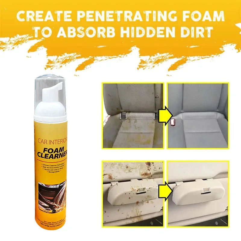 Automotive Interior Foam Cleaner for Leather, Fabric and Headliners