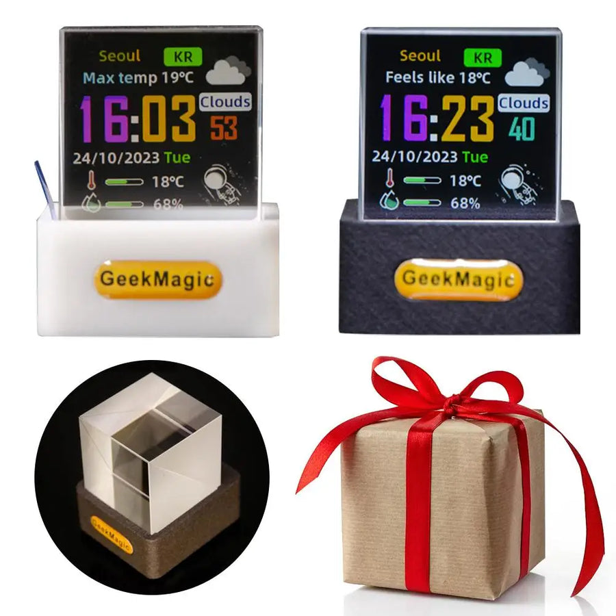 Wi-Fi Smart Pixel Display Clock and Weather Station