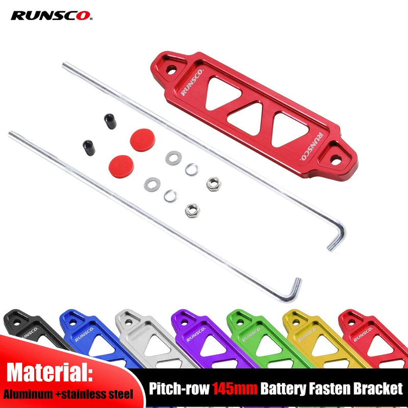 145mm Aluminum Battery Tie-Down Bracket for Honda Civic and Acura Integra