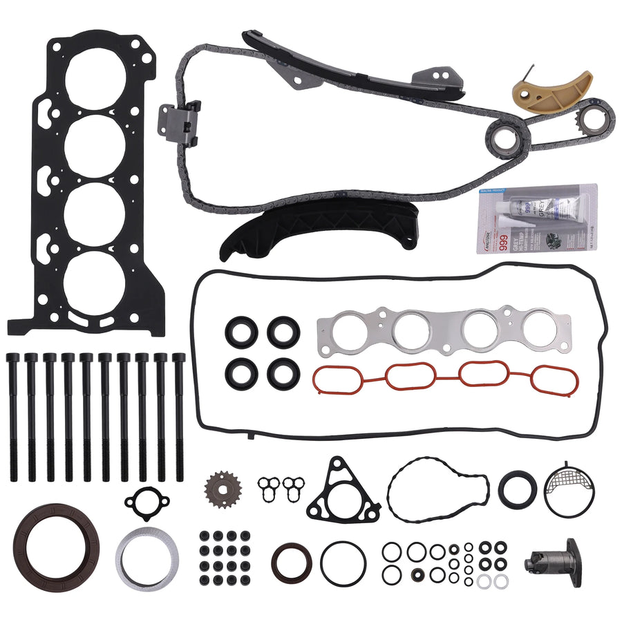 Head Gasket and Timing Chain Kit for 2008–2016 2ZR-FE 1.8L Engines