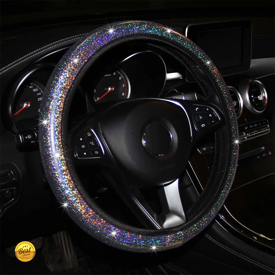 Steering Wheel Cover – PU leather, 15 inch, 15 inch