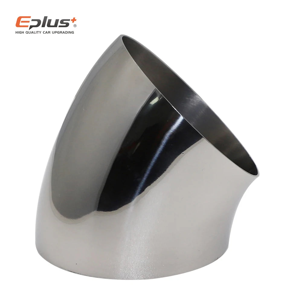Universal 304 Stainless Steel 45-Degree Exhaust Pipe Elbow