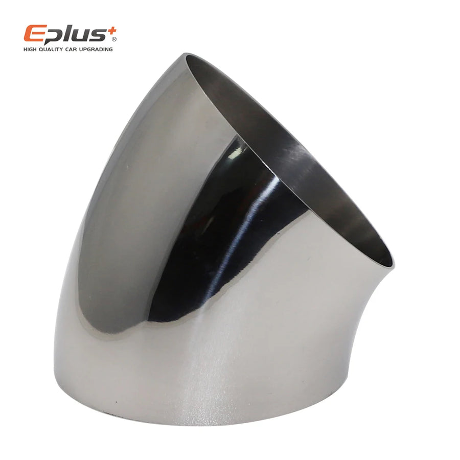 Universal 304 Stainless Steel 45-Degree Exhaust Pipe Elbow