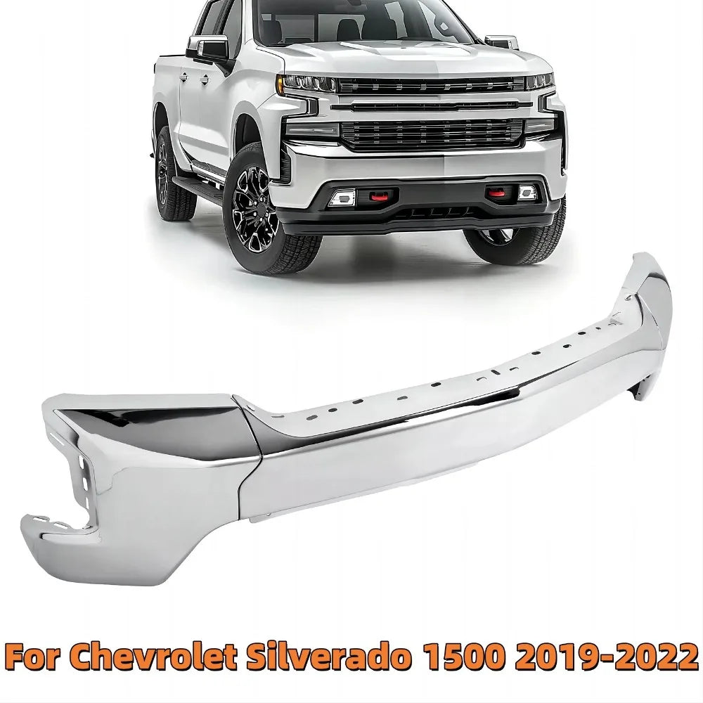 Chrome Front Bumper Face Bar – 2019–2022 Chevrolet Silverado 1500