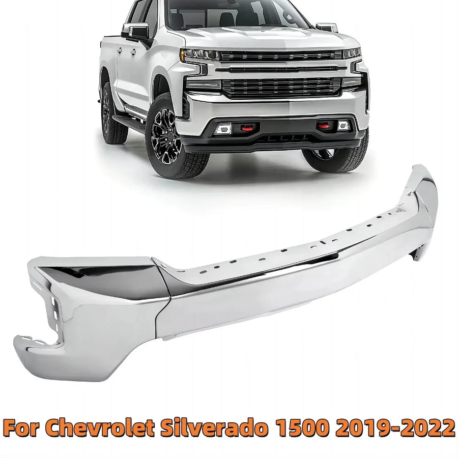 Chrome Front Bumper Face Bar – 2019–2022 Chevrolet Silverado 1500