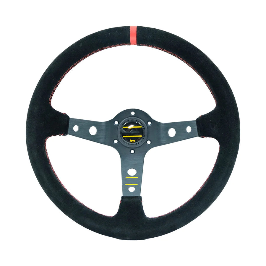 350 mm Deep-Dish Racing Steering Wheel – Leather or Suede