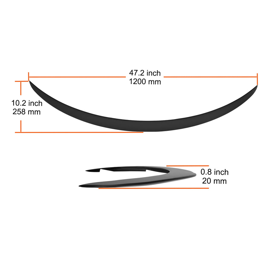 Gloss Black Rear Spoiler – 2018–2023 Toyota Camry