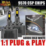 D1S/D2S/D3S/D4S/D5S/D8S LED Headlight Conversion Bulb – 6000K, CANBUS