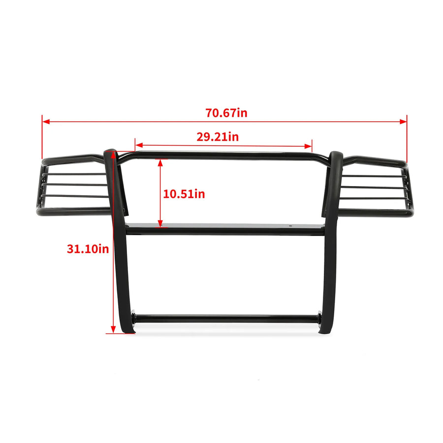 Black Front Grille Guard for Toyota Tacoma 2005-2015