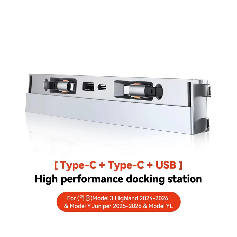 USB Charging Dock for Tesla Model 3/Y Highland and Juniper