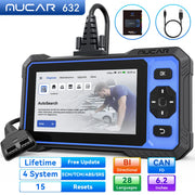 632 OBD2 Bi-Directional Diagnostic Scanner – 4-System / 15-Service