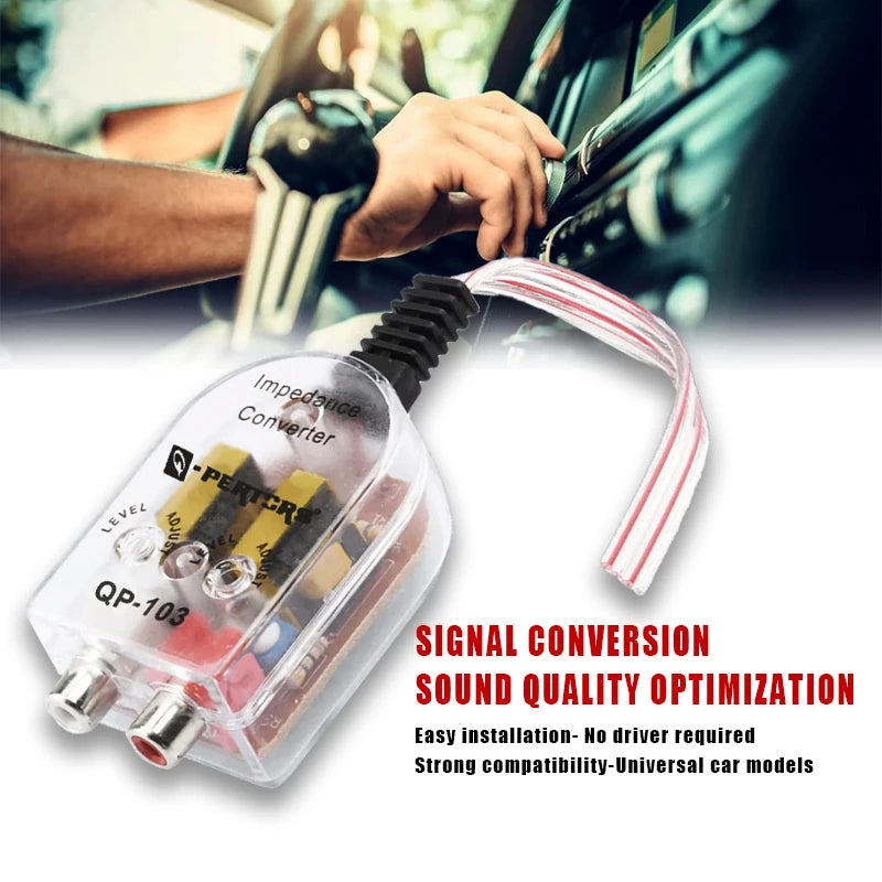 Car Stereo High-to-Low RCA Line Output Converter