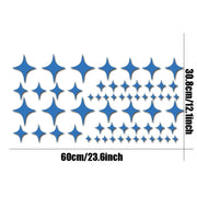 60-Piece Star Vinyl Decal Set