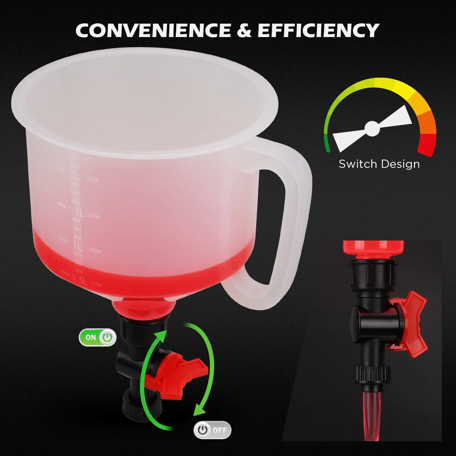 22-Piece Spill-Free Coolant Funnel and Siphon Pump Kit
