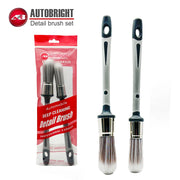 2-Piece Silver Detailing Brush Set with Soft Bristles