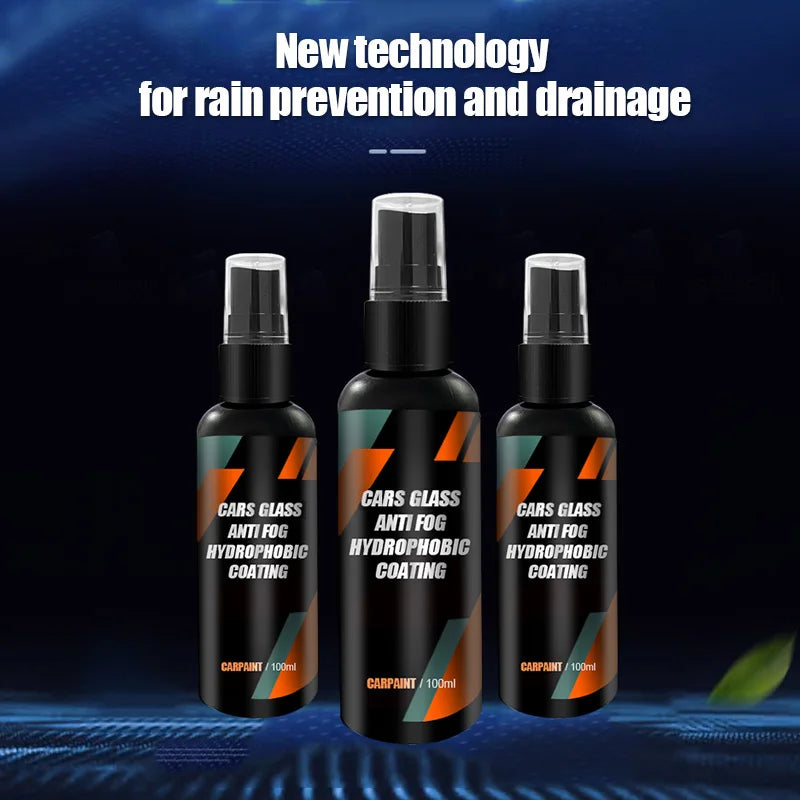 Hydrophobic Automotive Glass Water-Repellent Spray