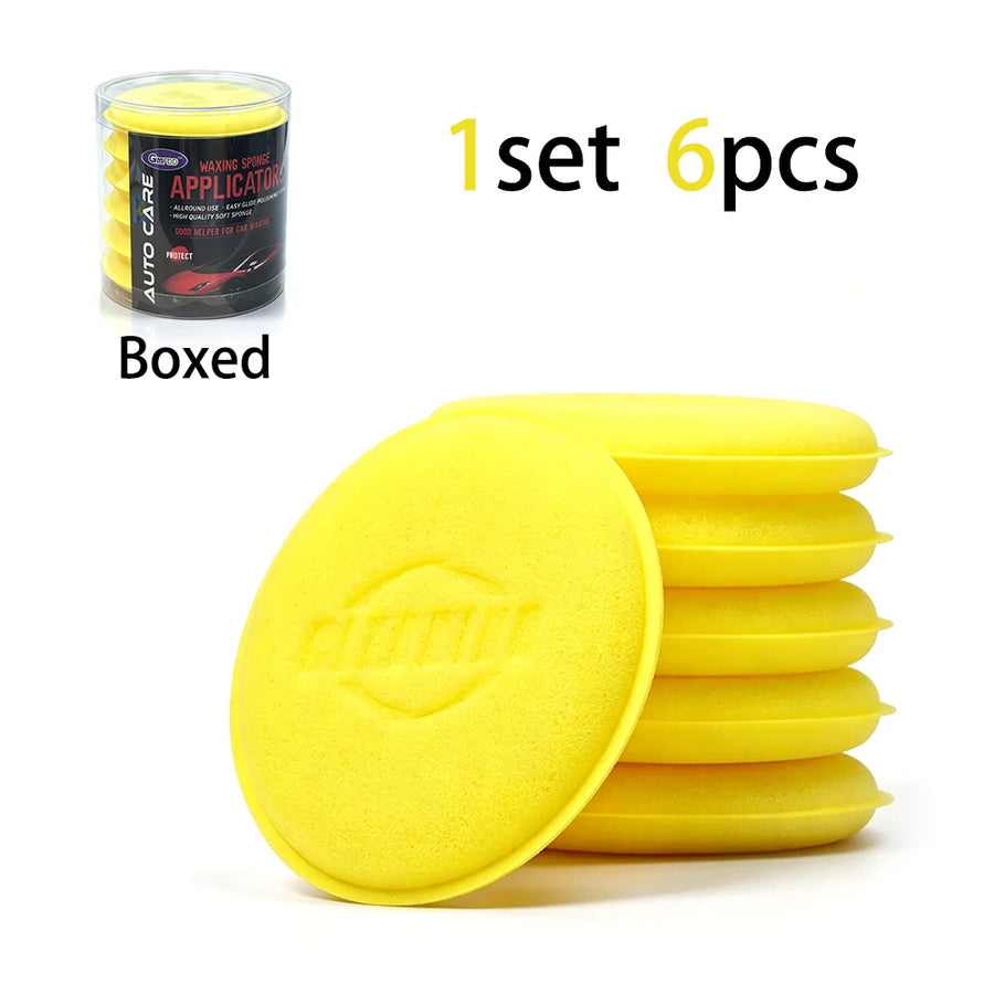Round Foam Wax Applicator Pads, 6- or 12-Pack