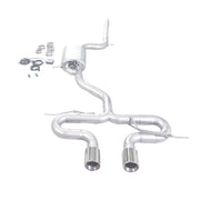 Stainless Steel Valved Cat-Back Exhaust System for Volkswagen Scirocco 2009-2016