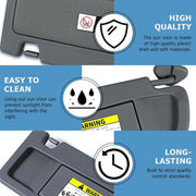 Passenger Right Side Sun Visor Dark Gray 83230-SNA-A01ZA for 2006-2011 Honda Civic