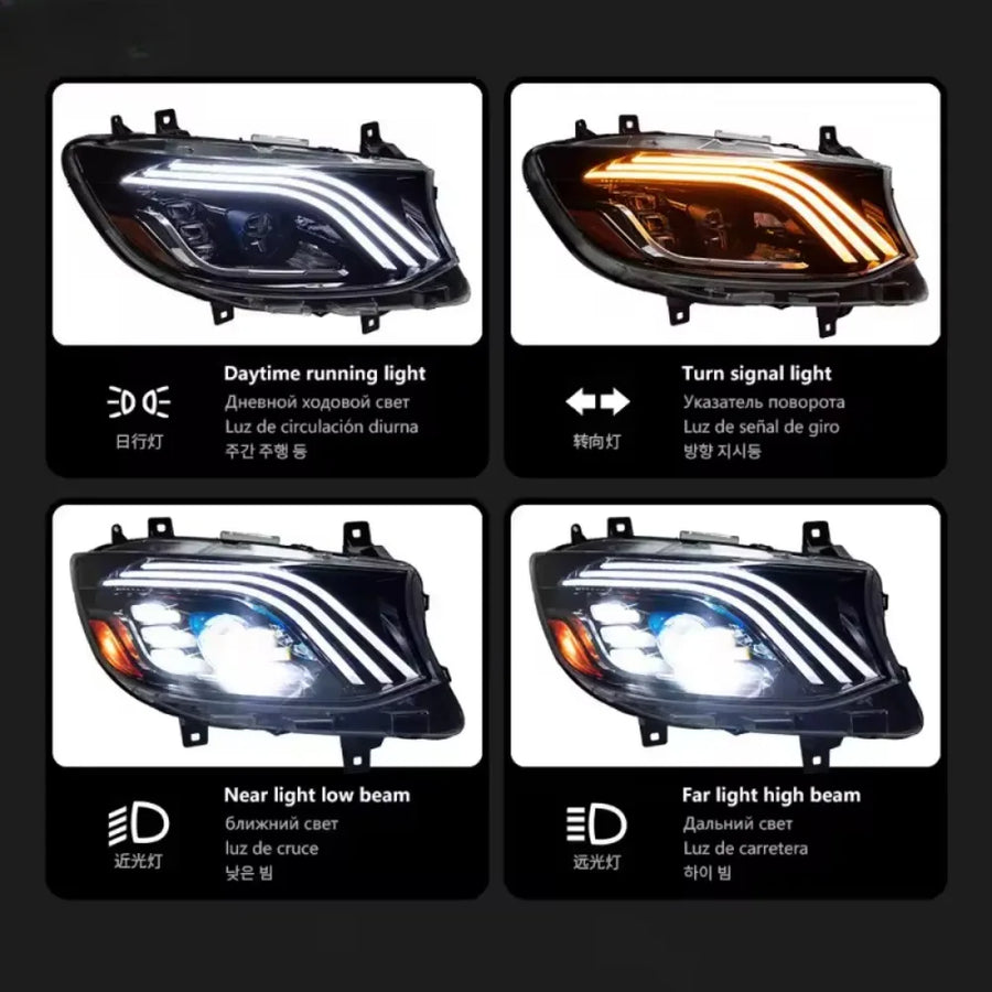 LED Tail Light Assembly Set for 2018–2023 Mercedes-Benz W907