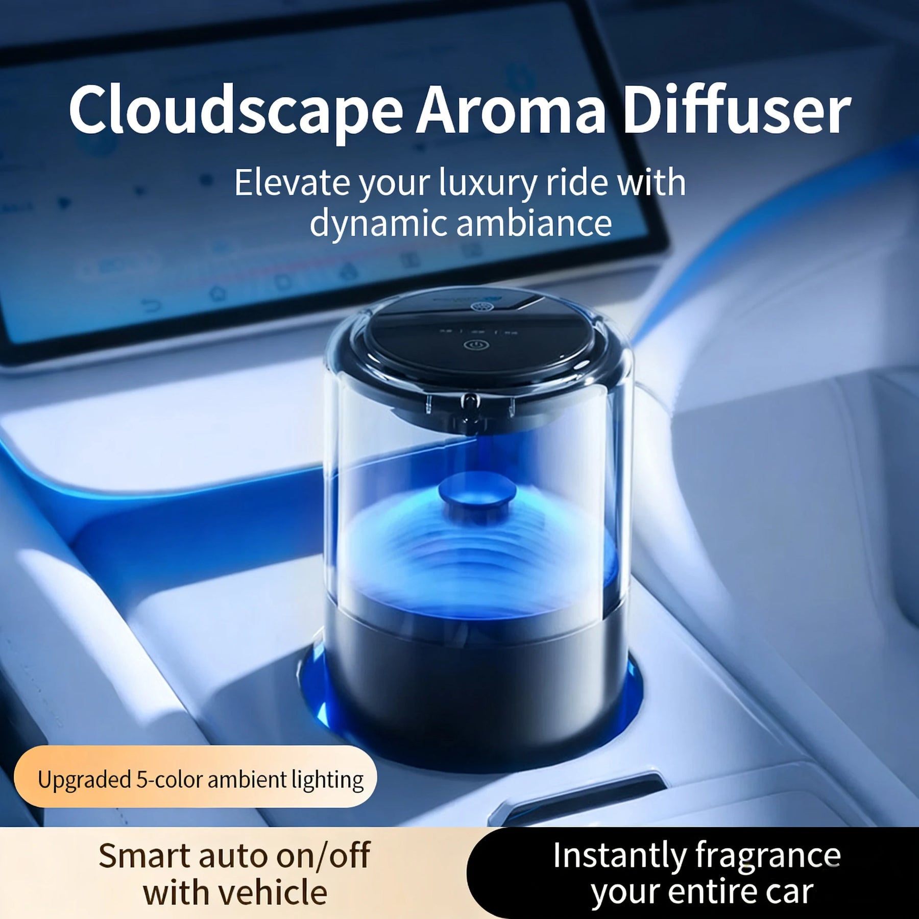 Rechargeable Smart Car Aroma Diffuser