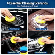 Round Foam Wax Applicator Pads, 6- or 12-Pack