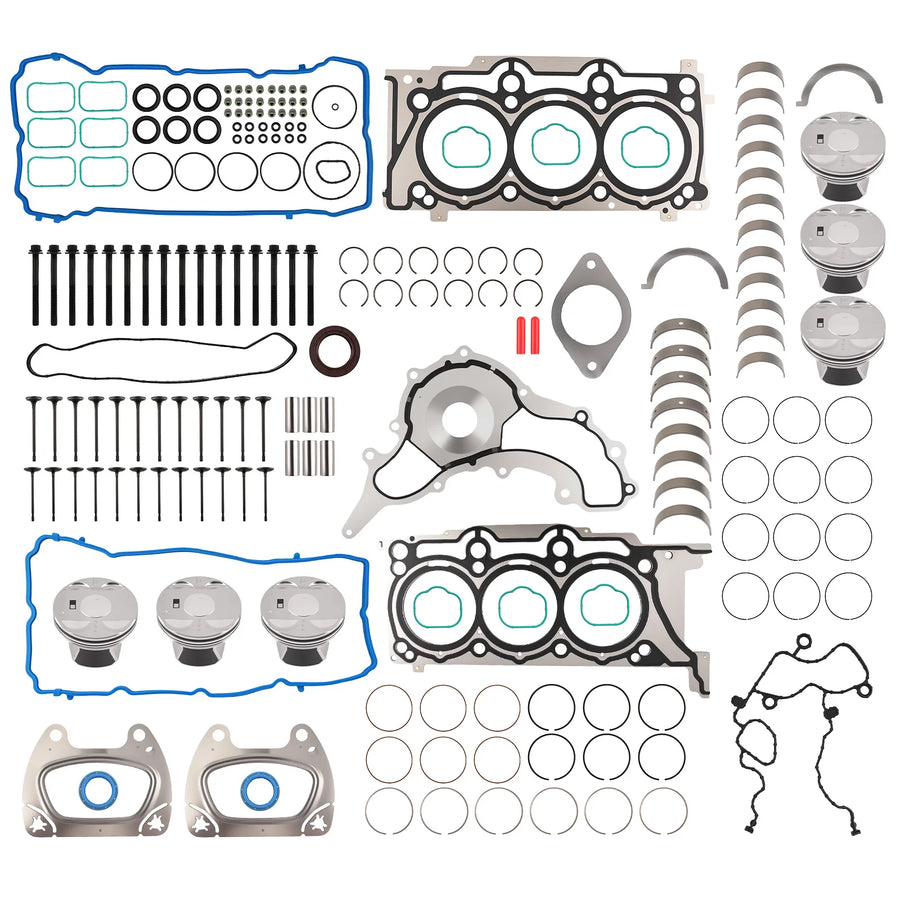 3.6L Piston, Ring, Valve and Bearing Kit for 2011–2016 Dodge Journey