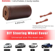 Universal Leather Car Steering Wheel Cover