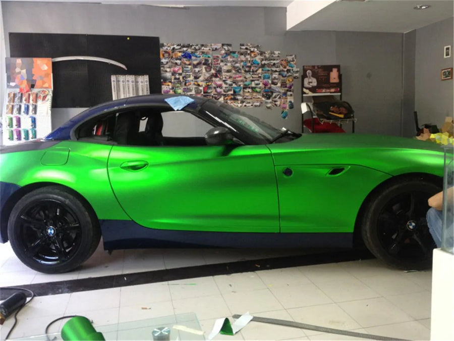 Ice Metallic Matte Chrome Automotive Vinyl Wrap