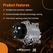A/C Compressor & Clutch for Acura TSX 2004-2008, 7-Groove