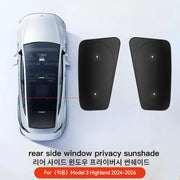 Side Window Sunshade for Tesla Model 3/Y Highland and Juniper 2021-2025