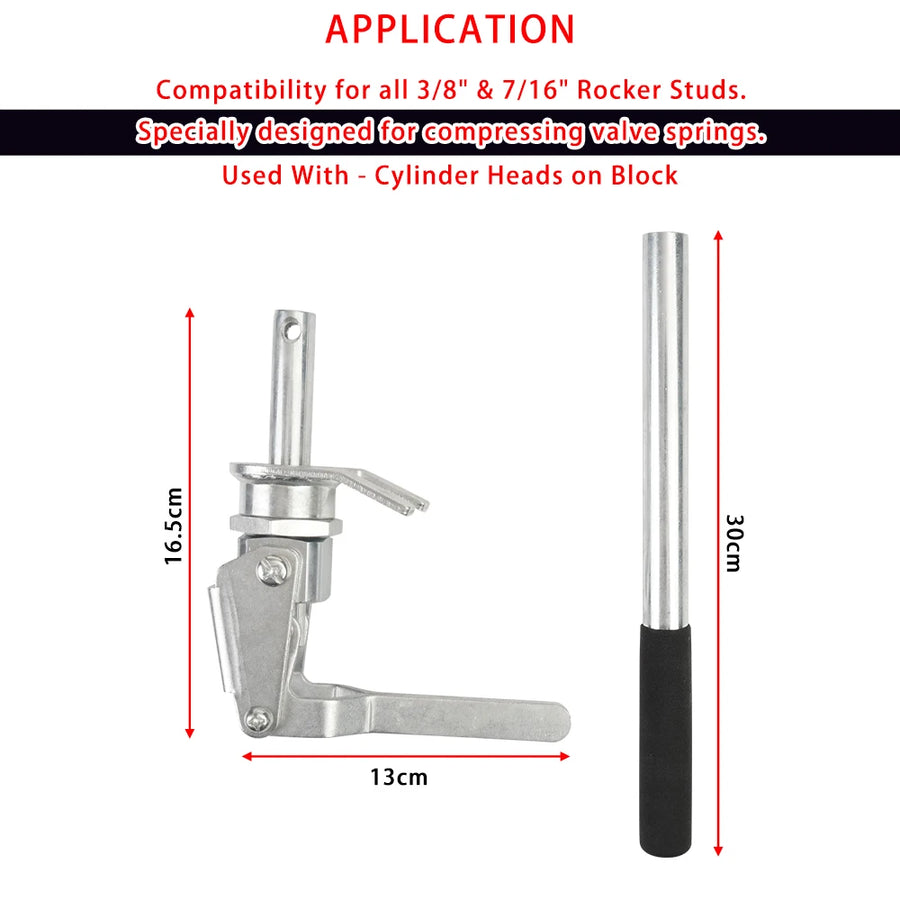 Stud Mount Valve Spring Compressor Remove & Install Valve Spring for all 3/8" & 7/16" Rocker Studs