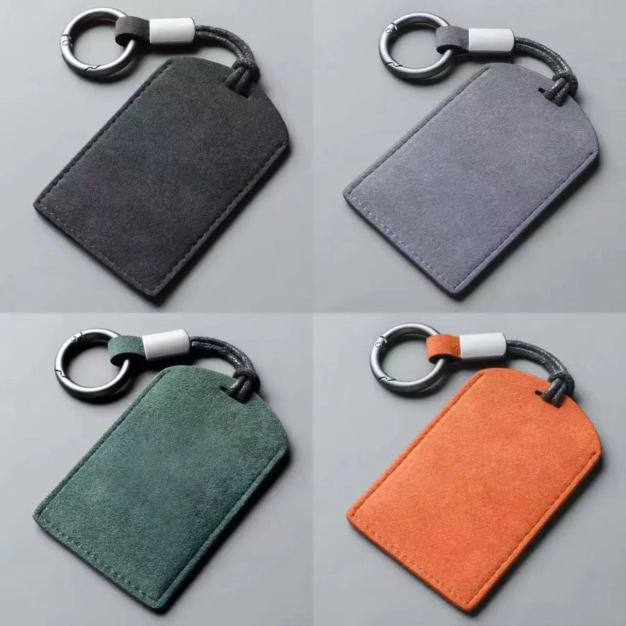 Key Card Case - Blank Card Holder with Embossed Leather for Men and Women - NFC Protection Case