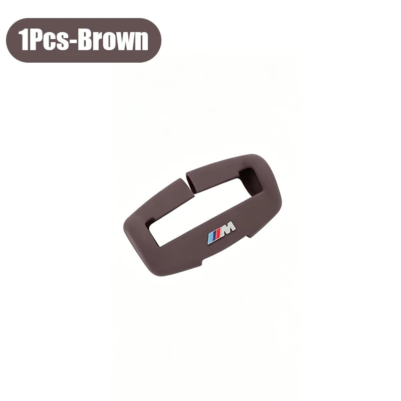 1/2-Piece Silicone Car Seat Belt Buckle Protective Cover Decorative for BMW E90 G80 M3 G30 M5 F82