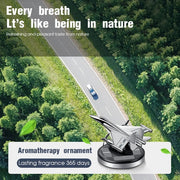 Solar-Powered Rotating Fighter-propeller Car Aroma Diffuser