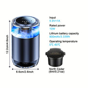 Rechargeable Smart Car Aroma Diffuser with RGB Ambient Light