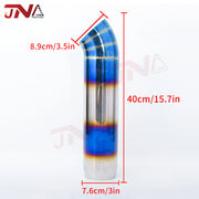 Universal High-Quality Stainless Steel Car Exhaust Pipe Muffler Tail Pipe 63mm-76mm for Modified Racing