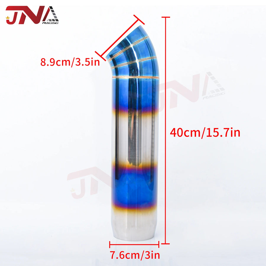 Universal High-Quality Stainless Steel Car Exhaust Pipe Muffler Tail Pipe 63mm-76mm for Modified Racing