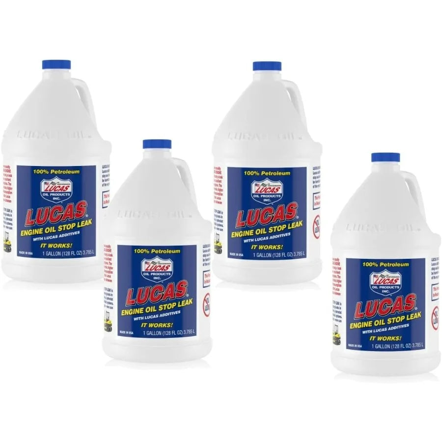 Lucas Oil 10279 Engine Oil Stop Leak, 1 Gallon Case of 4