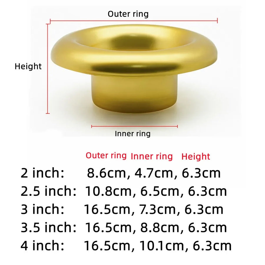 Universal Aluminum Velocity Stack Adapter – 2 to 4-Inch Sizes