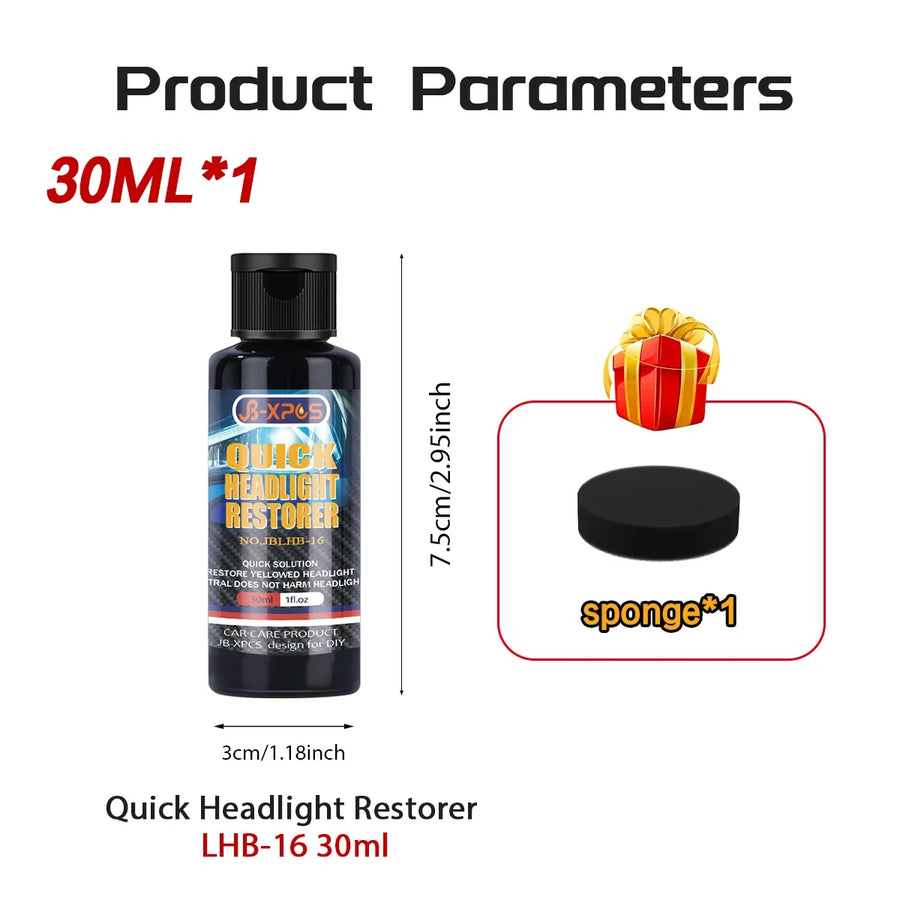 Headlight Lens Restoration Kit – 100 ml