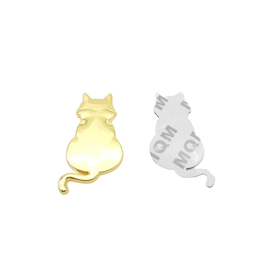 3D Cat Metal Vehicle Decal - 6.5 x 3.5 cm
