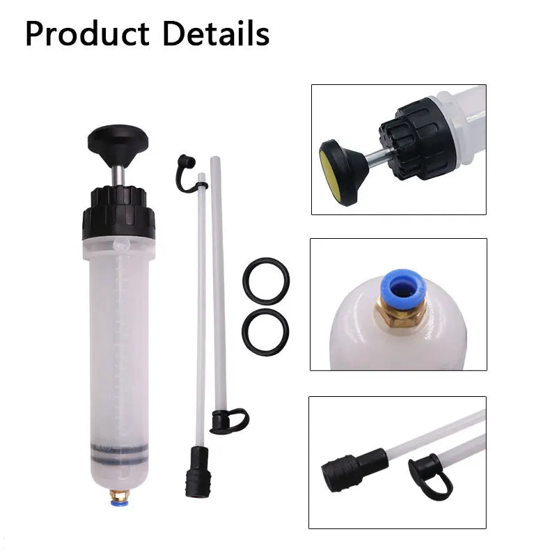 Manual Fluid Transfer Syringe, 200cc/500cc/1.5L Options