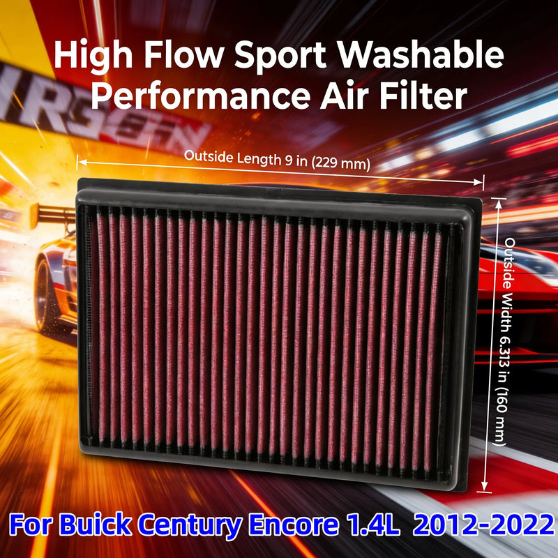 High-Flow Engine Air Filter for Buick Encore 1.4L 2012-2022