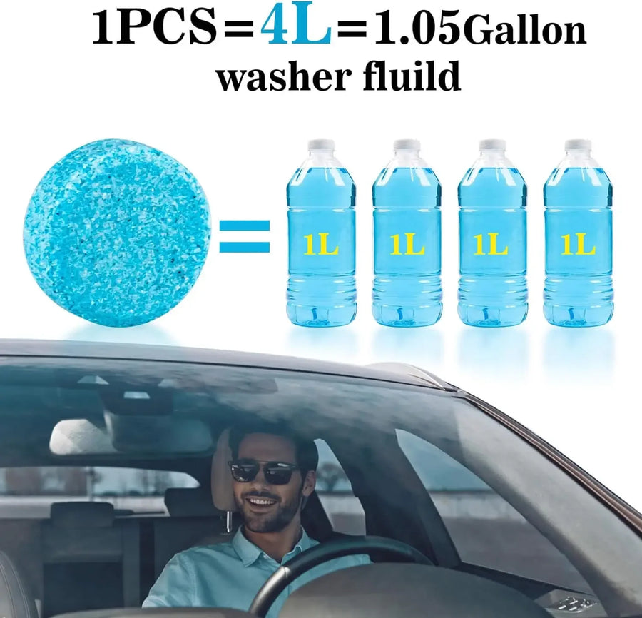 Concentrated Windshield Washer Cleaning Tablets – 5 to 100 Pack