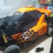 Honeycomb JDM Windshield Banner Decal